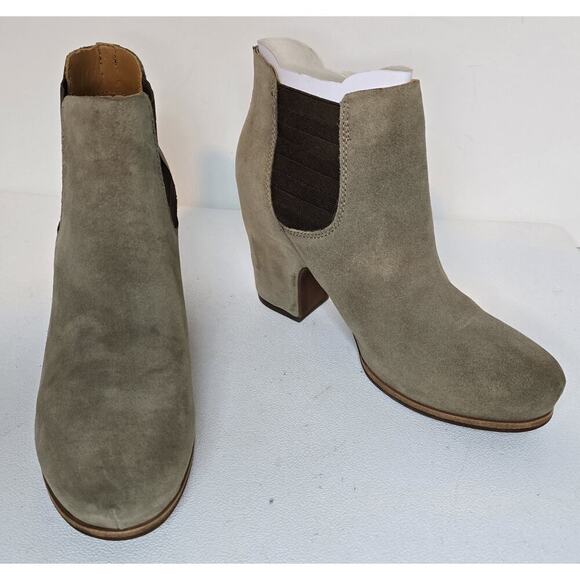 Kork Ease Shirome Suede Boots Women's Size 7.5 lt. Brown Leather Bootie Heel - Picture 1 of 8